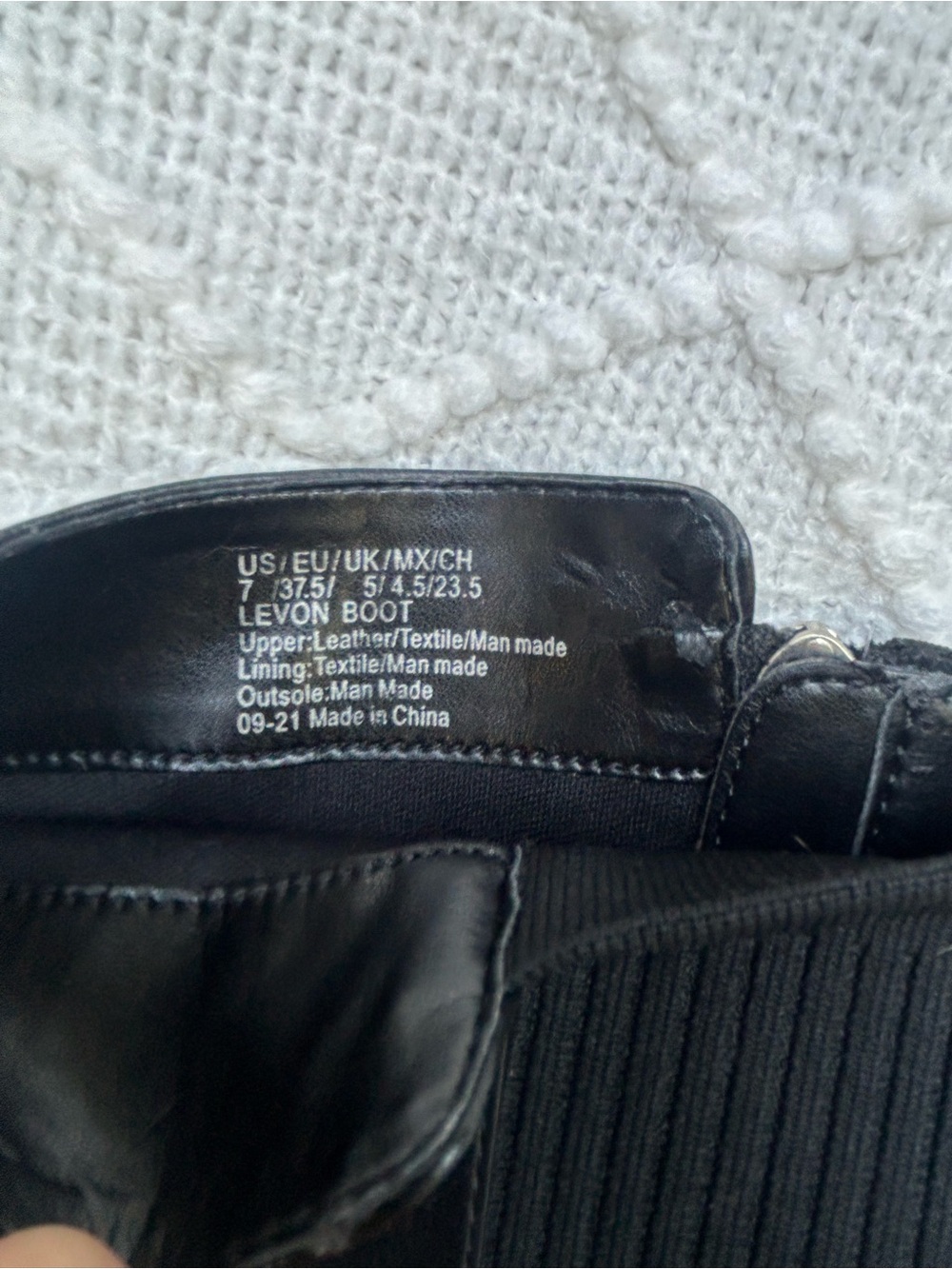 Kenneth Cole Black Over-the-Knee Stretch Panel Boots - Picture 5 of 5